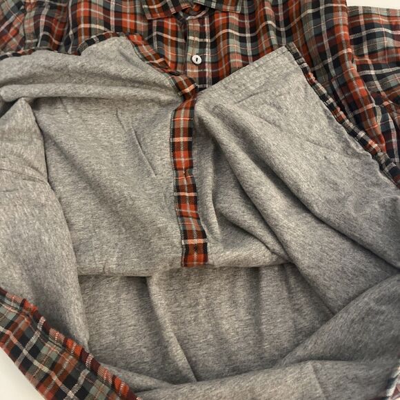 Carbon 2 Cobalt Mens Flannel Shirt Medium L/S Lined Button Up Cotton Plaid - Picture 9 of 10